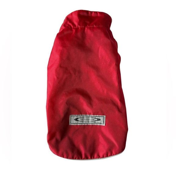 TECKELKLUB Waterproof Dog Coat in Red, Size Small - Picture 5 of 5